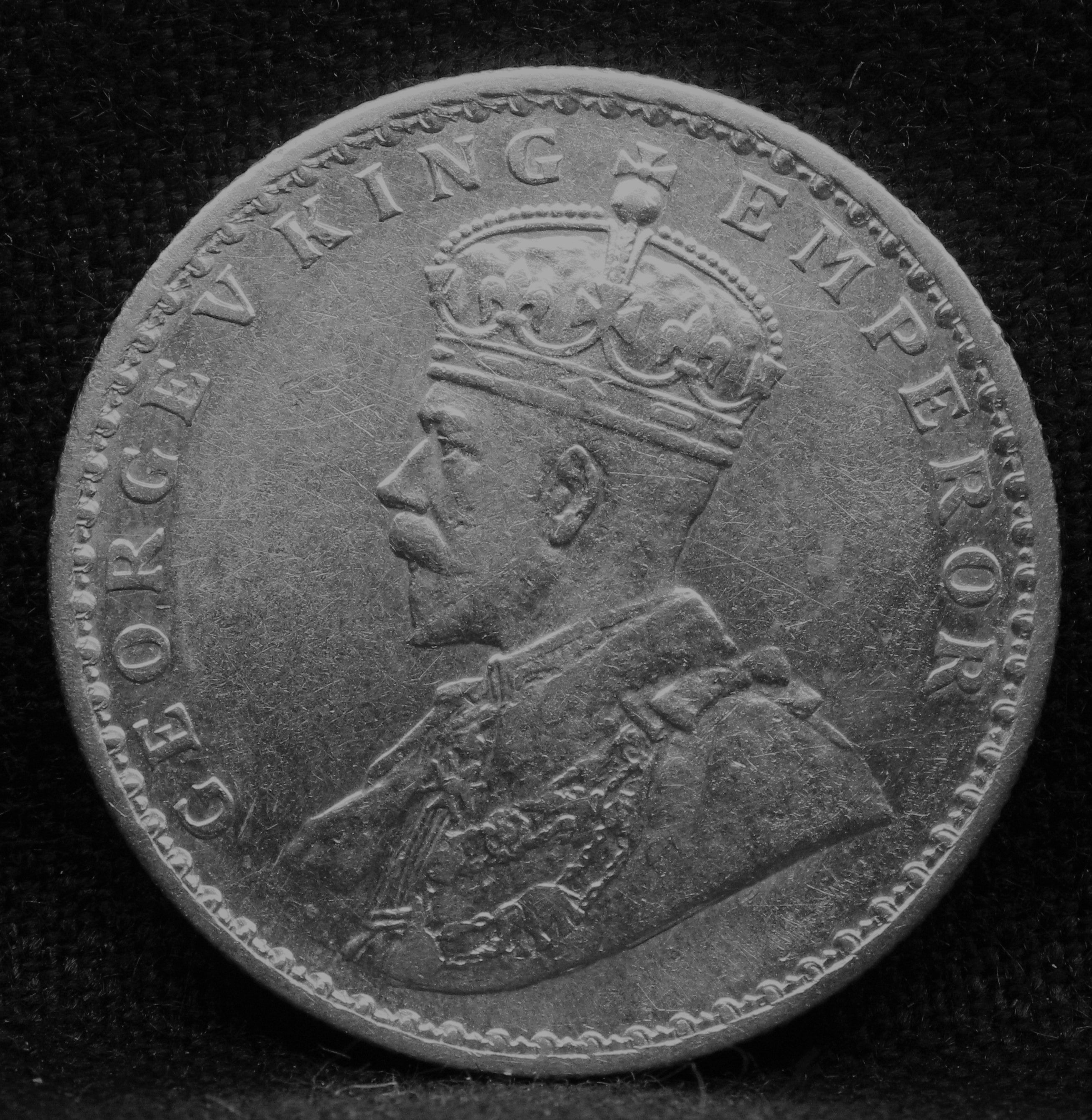 1 Rupee 1912 George V Silver coins