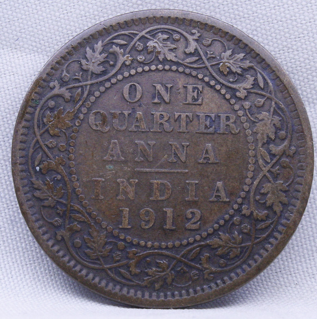 Quarter 1912 George V Copper coins