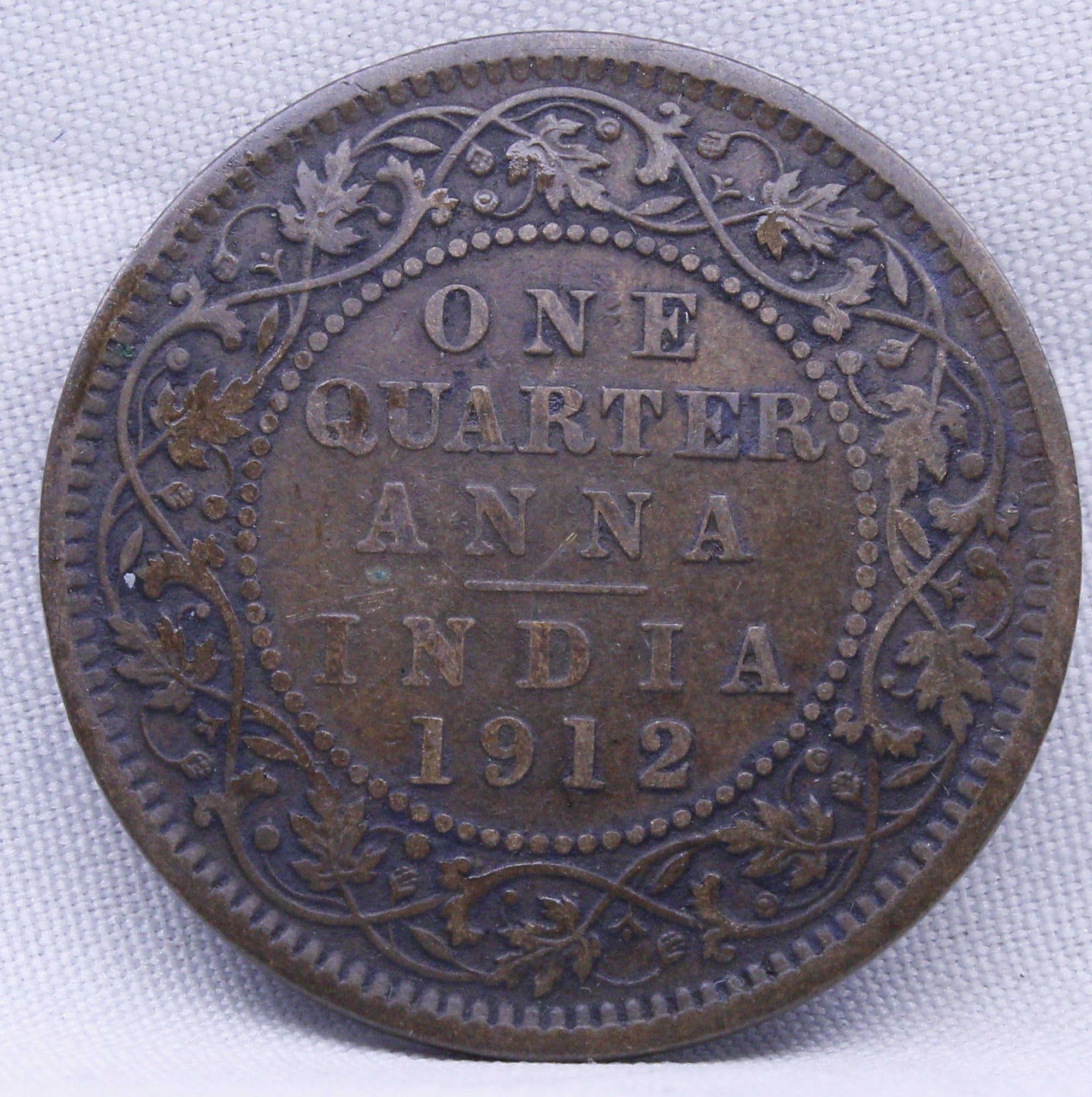 Quarter 1912 George V Copper coins