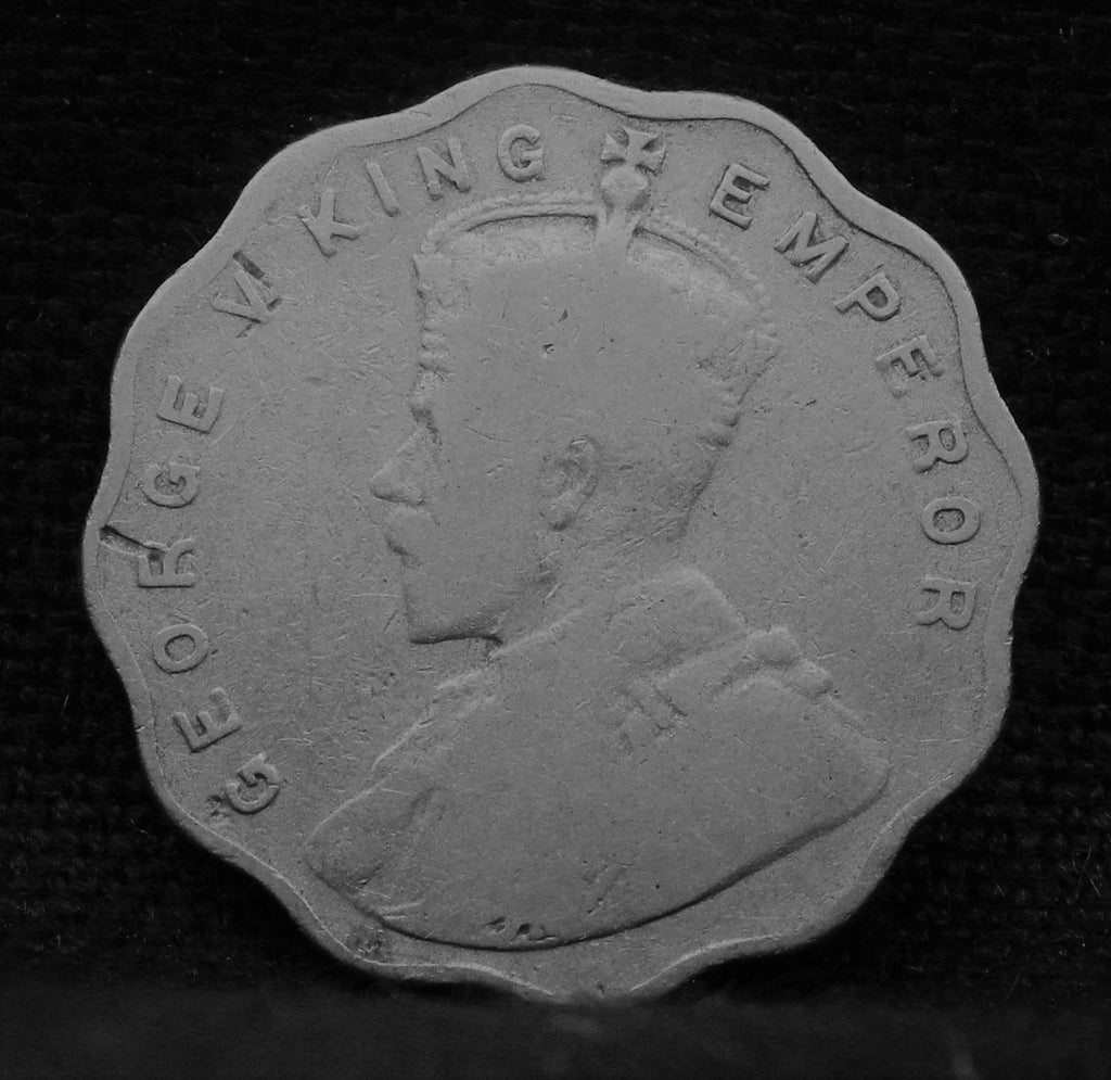 1 Anna 1912 George V Copper-Nickel coins