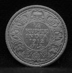 Quarter Rupee 1912 George V Copper coins