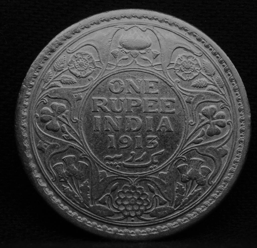 1 Rupee 1913 George V coins