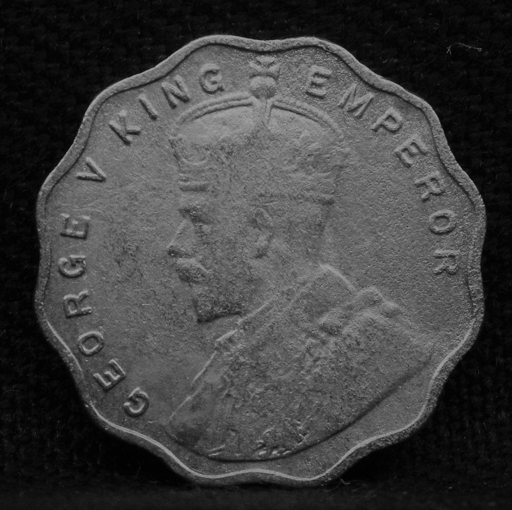 1 Anna 1914 George V coins