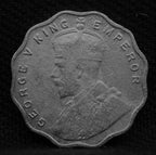 1 Anna 1914 George V coins