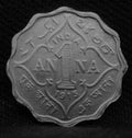 1 Anna 1915 George V coins