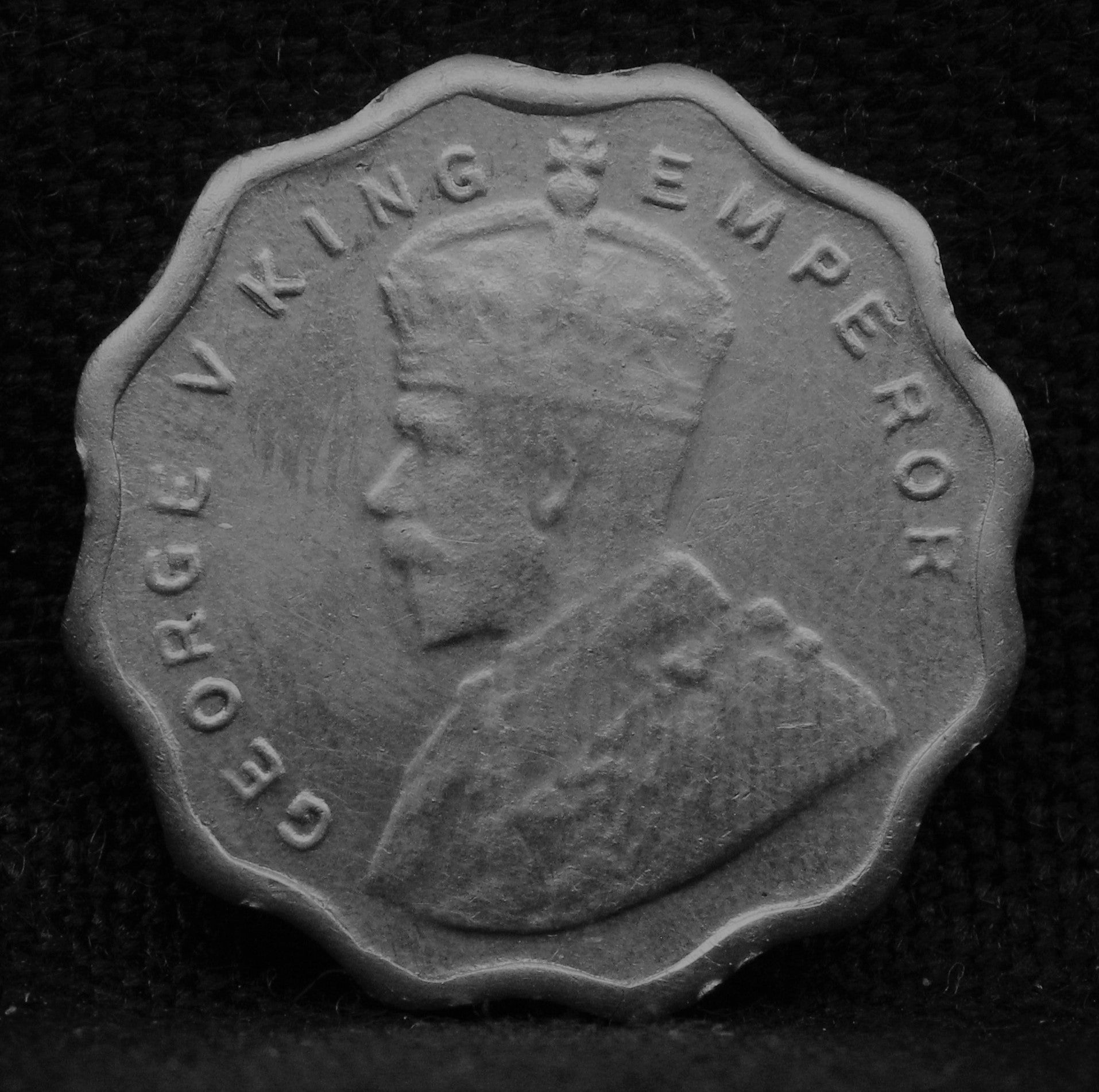1 Anna 1915 George V coins