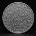 Quarter Rupee 1915 George V coins