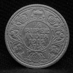 Quarter Rupee 1915 George V coins
