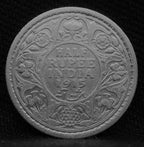 Half Rupee 1915 George V coins