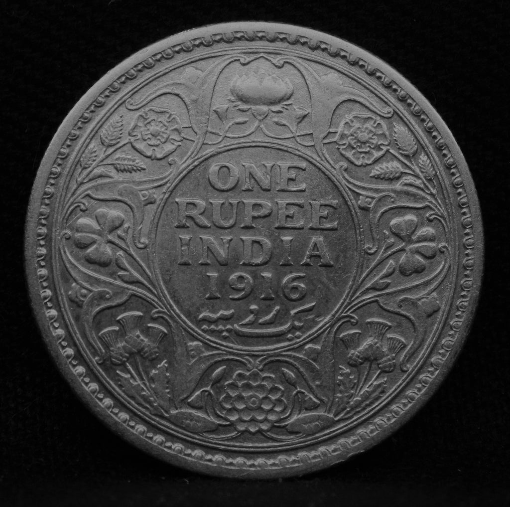 1 Rupee 1916 George V coins