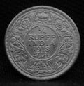 Quarter Rupee 1918 George V coins