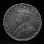 Quarter Rupee 1917 George V Coin