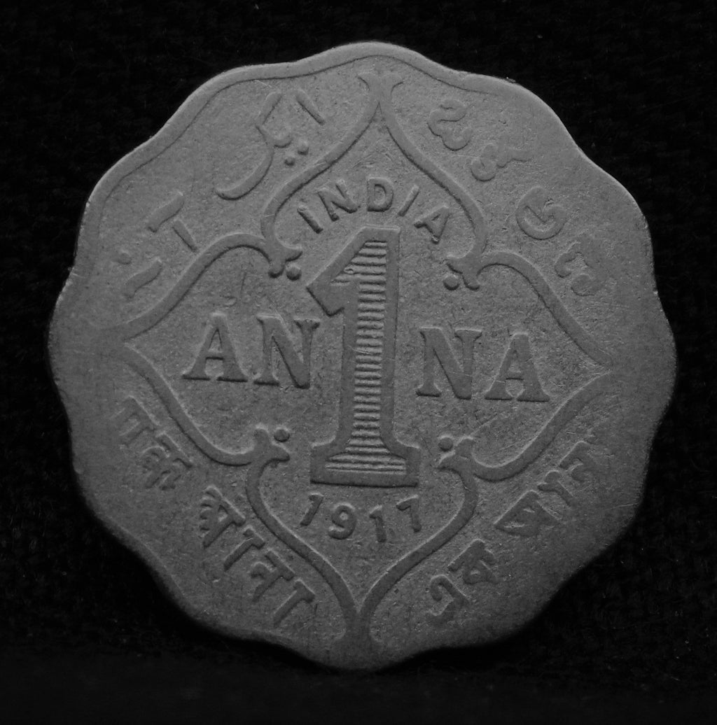 1 Anna 1917 George V Coins
