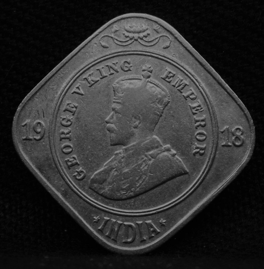 2 Annas 1918 George V Coins