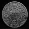 Quarter Rupee 1918 George V coins