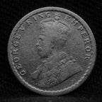Quarter Rupee 1918 George V coins