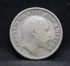 Quarter Rupees 1904 Edward VII Silver coins