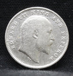 2 Annas 1904 Edward VII Silver coins