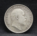 2 Annas 1904 Edward VII Silver coins