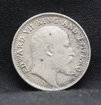 Quarter Rupees 1905 Edward VII Silver coins