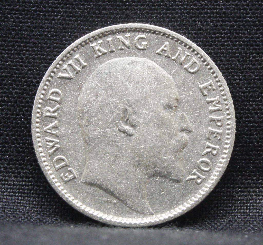 Quarter Rupees 1905 Edward VII Silver coins
