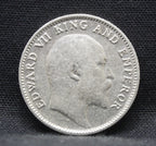 Quarter Rupees 1905 Edward VII Silver coins