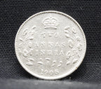 2 Annas 1905 Edward VII Silver coins
