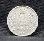 2 Annas 1905 Edward VII Silver coins