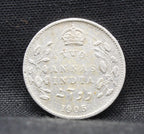 2 Annas 1905 Edward VII Silver coins