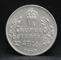 Quarter Rupees 1905 Edward VII Silver coins