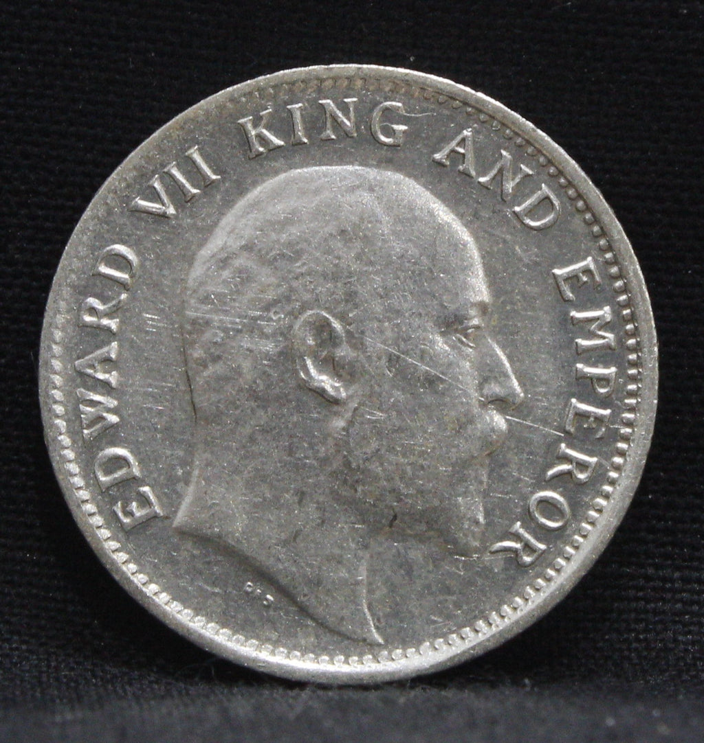 Quarter Rupees 1905 Edward VII Silver coins