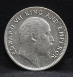 Quarter Rupees 1905 Edward VII Silver coins