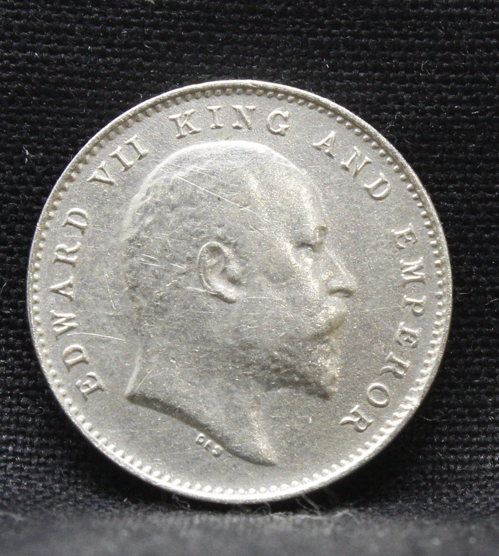 2 Annas 1906 Edward VII Silver coins