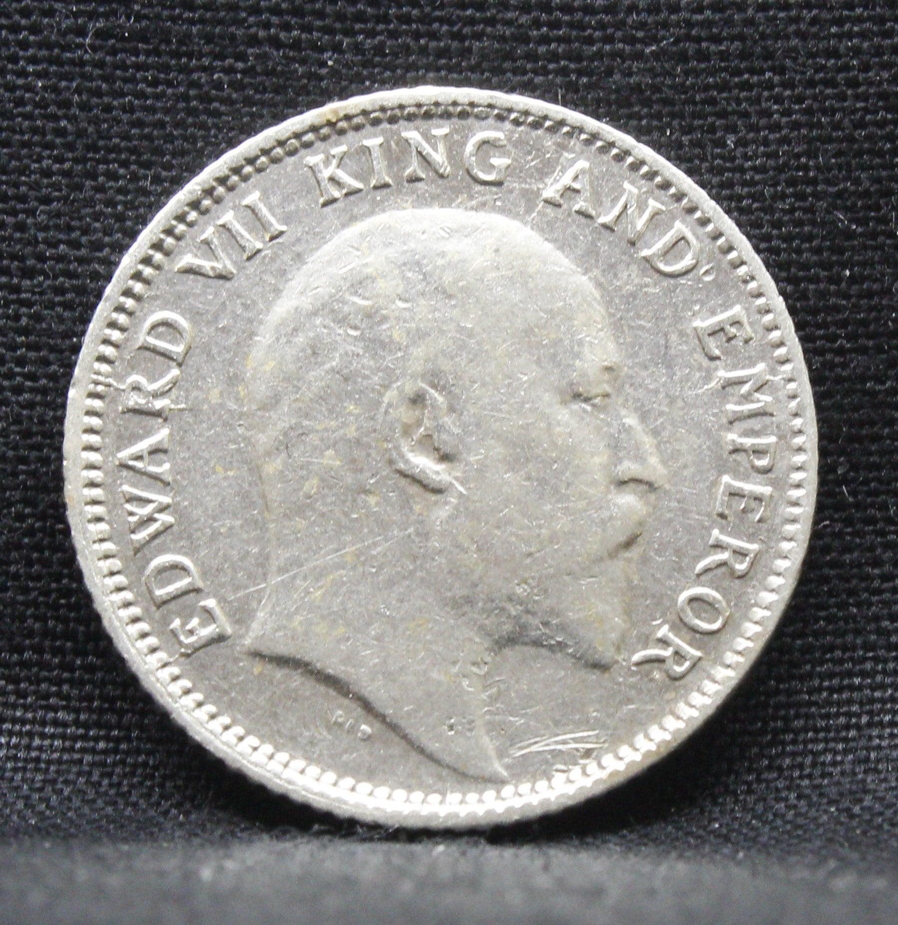 Quarter Rupees 1907 Edward VII Silver coins