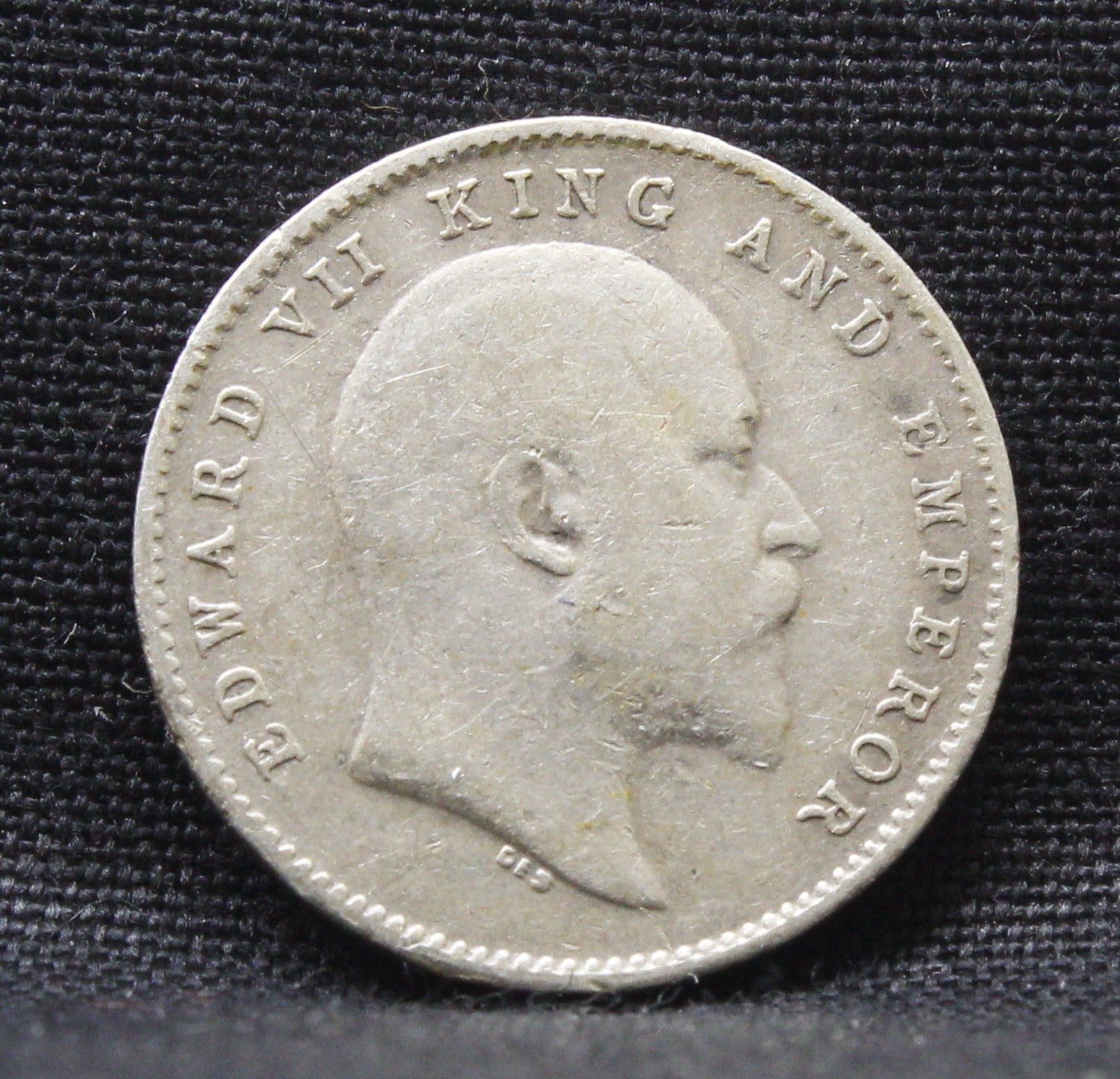 2 Annas 1907 Edward VII Silver coins