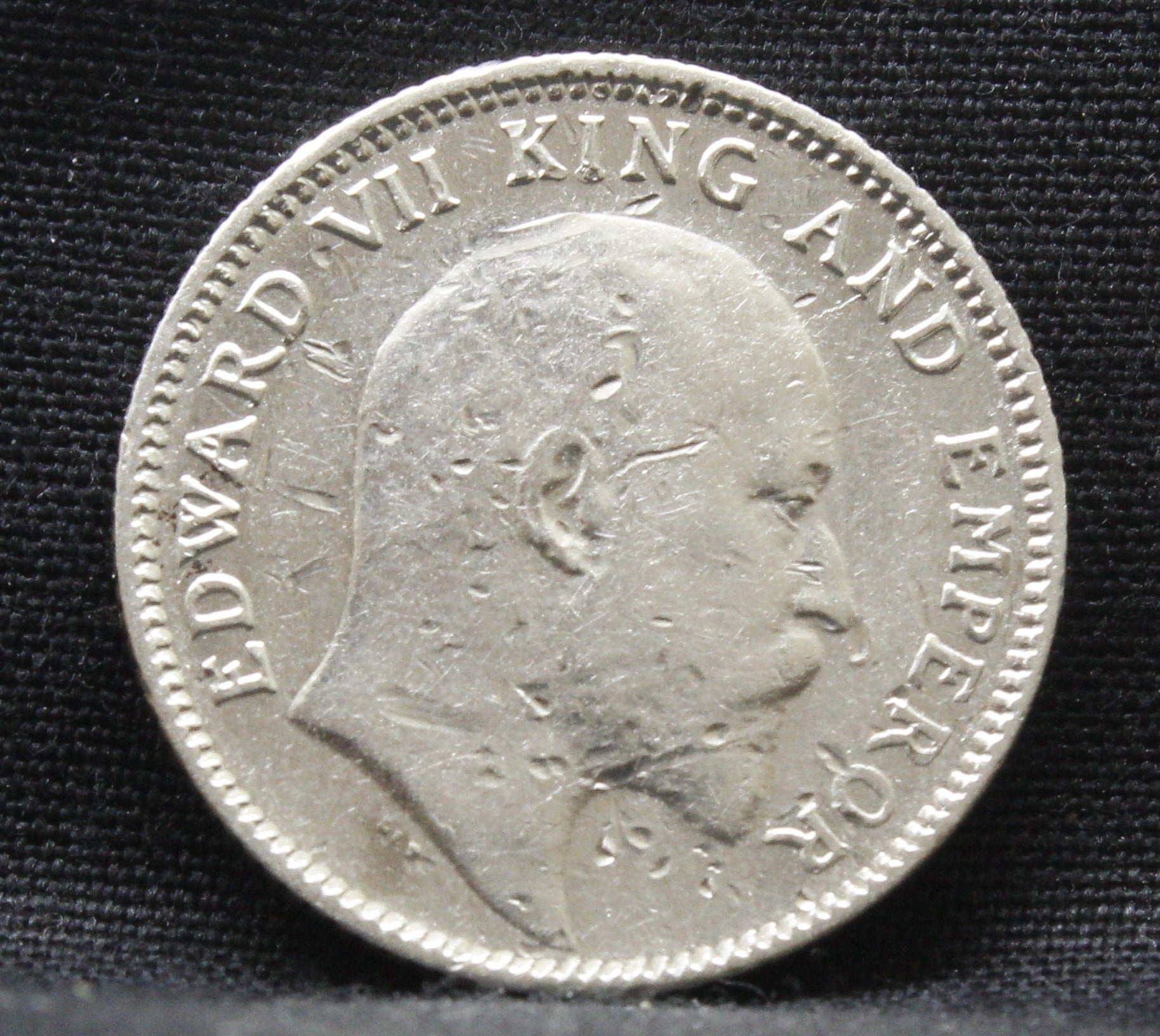 Quarter Rupees 1907 Edward VII Silver coins