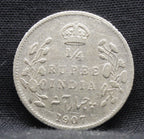 Quarter Rupees 1907 Edward VII Silver coins