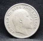 Quarter Rupees 1907 Edward VII Silver coins