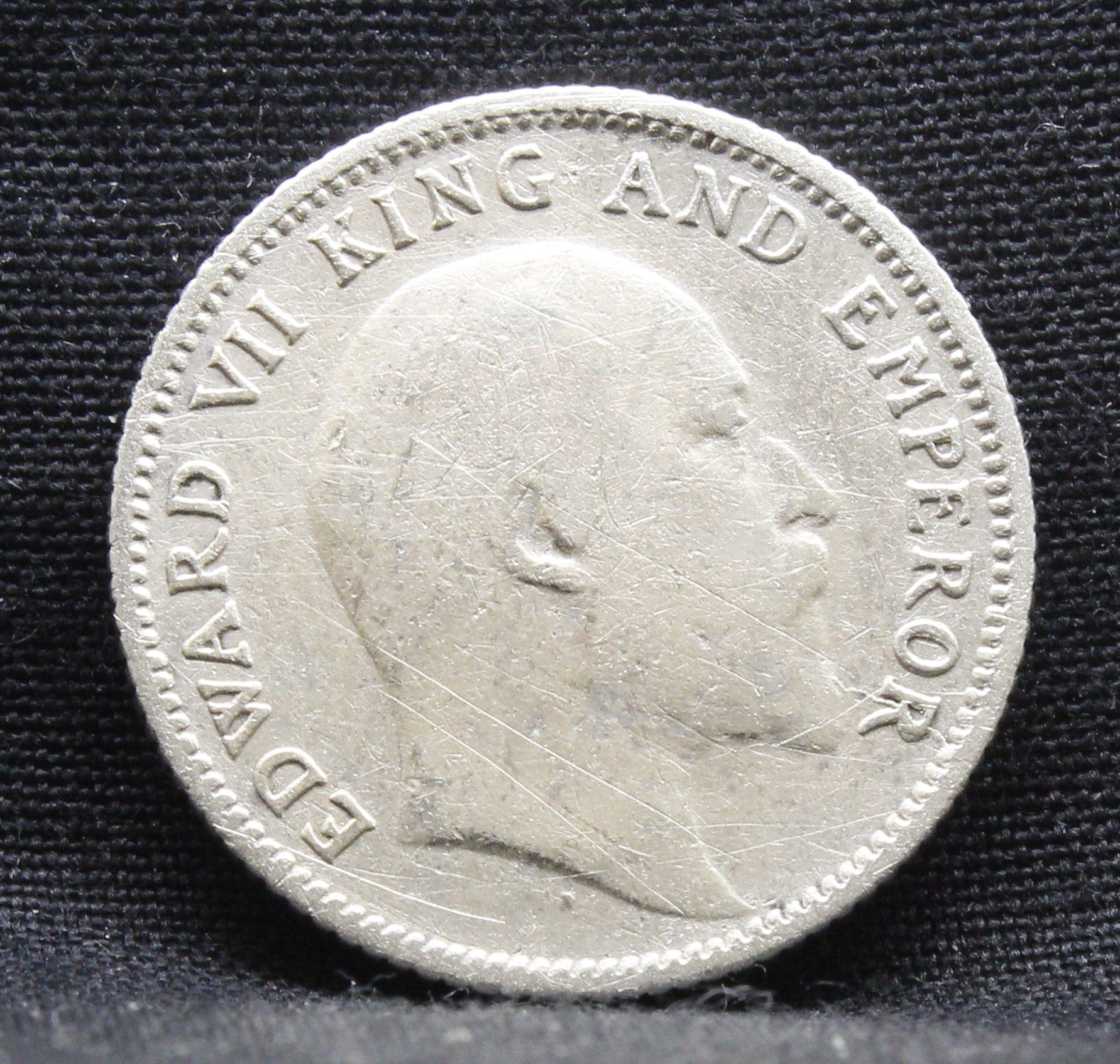 Quarter Rupees 1907 Edward VII Silver coins