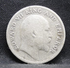 Quarter Rupees 1907 Edward VII Silver coins