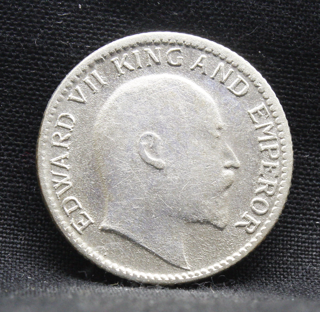 Quarter Rupees 1908 Edward VII Silver coins
