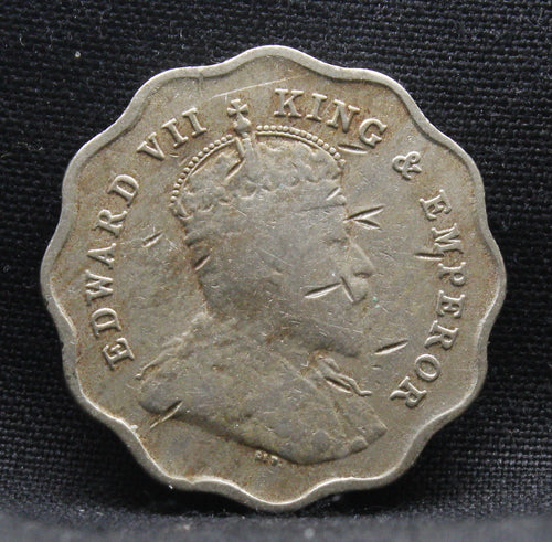 1 Anna 1909 Edward VII Copper-Nickel coins