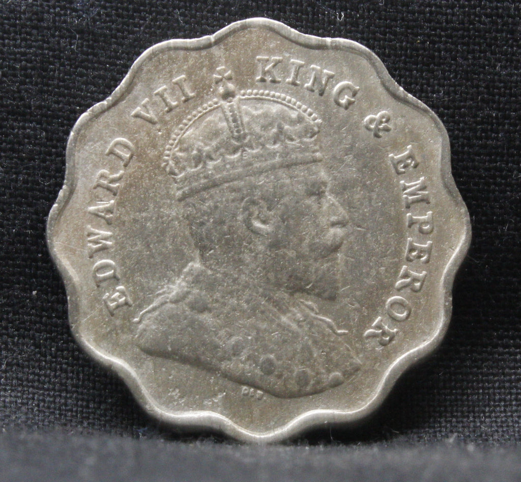 1 Anna 1909 Edward VII Copper-Nickel coins