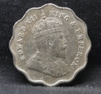 1 Anna 1909 Edward VII Copper-Nickel coins