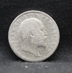 2 Annas 1909 Edward VII Silver coins