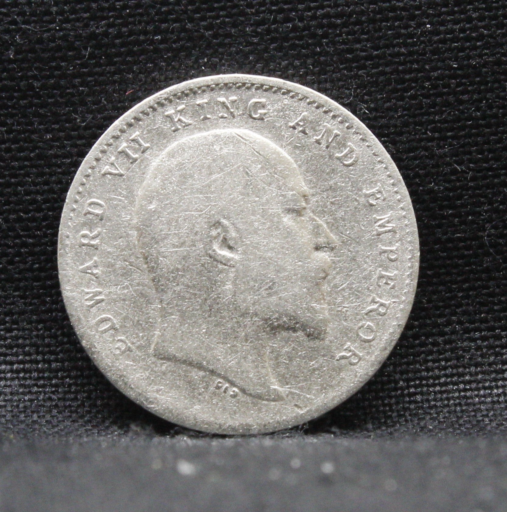 2 Annas 1909 Edward VII Silver coins