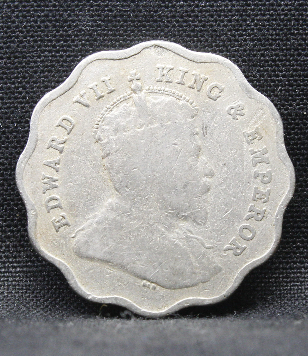 1 Anna 1909 Edward VII Copper-Nickel coins
