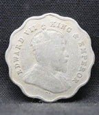 1 Anna 1909 Edward VII Copper-Nickel coins