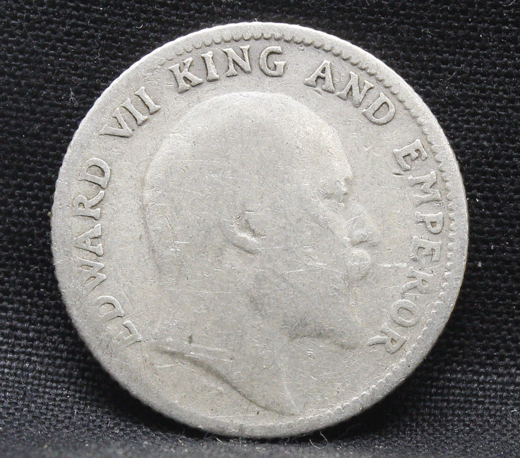 Quarter Rupees 1910 Edward VII Silver coins