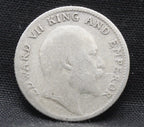 Quarter Rupees 1910 Edward VII Silver coins